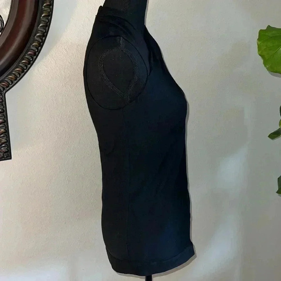 Helmut Lang Women’s Sleeveless Front Draped Lined Top Tunic with Zip Back Black - Picture 8 of 16